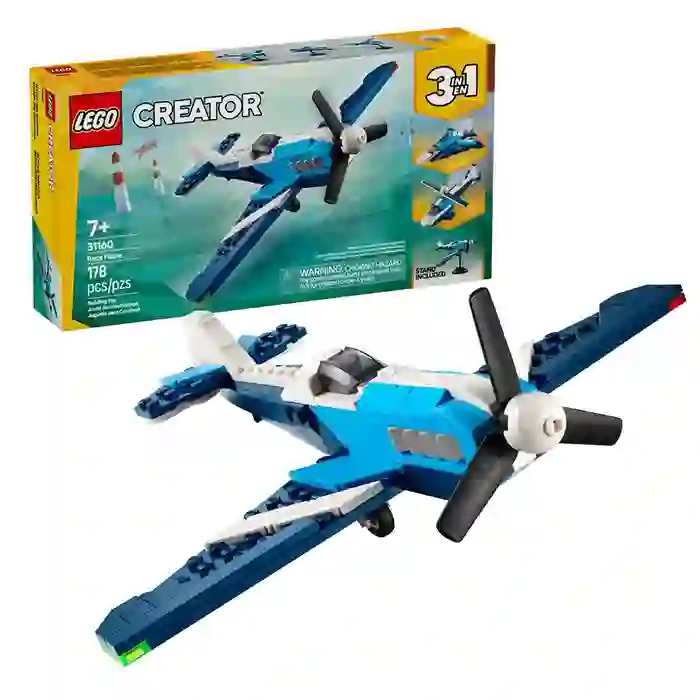LEGO Creator 3 In 1 Aircraft Race Plane 178 Pieces