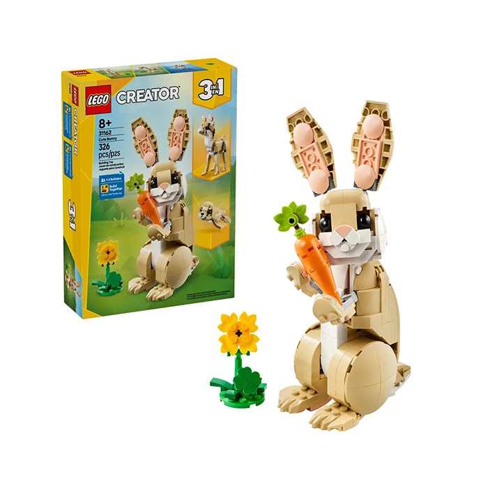 LEGO Creator 3 In 1 Cute Bunny 326 Pieces