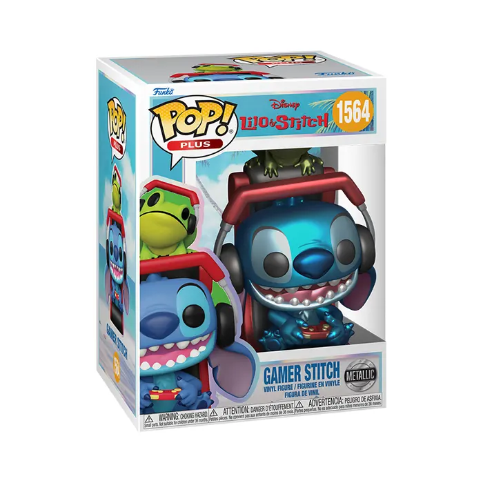 Funko Pop! Lilo & Stitch Plus Gamer Stitch (Metallic) | Mind
