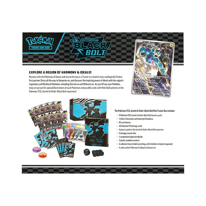Pokemon TCG Scarlet & Violet 10.5 Black Bolt Elite Trainer Box