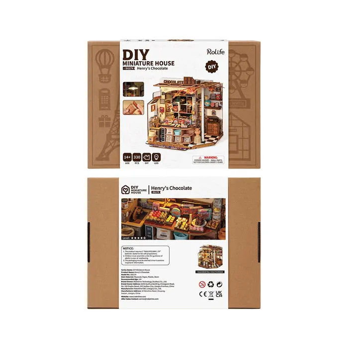 Robotime Rolife Henry’s Chocolate DIY Miniature House