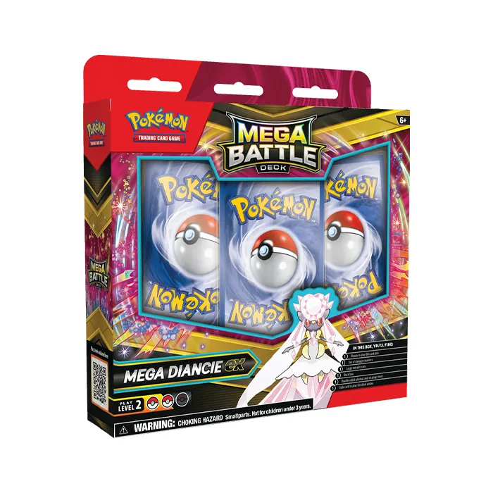 Pokémon TCG Mega Battle Deck – Mega Gengar ex / Mega Diancie ex Display