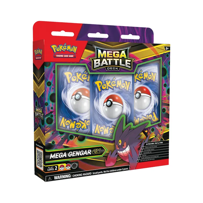 Pokémon TCG Mega Battle Deck – Mega Gengar ex / Mega Diancie ex Display