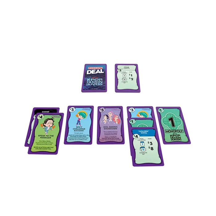 Monopoly Deal Kpop Demon Hunters Card Game