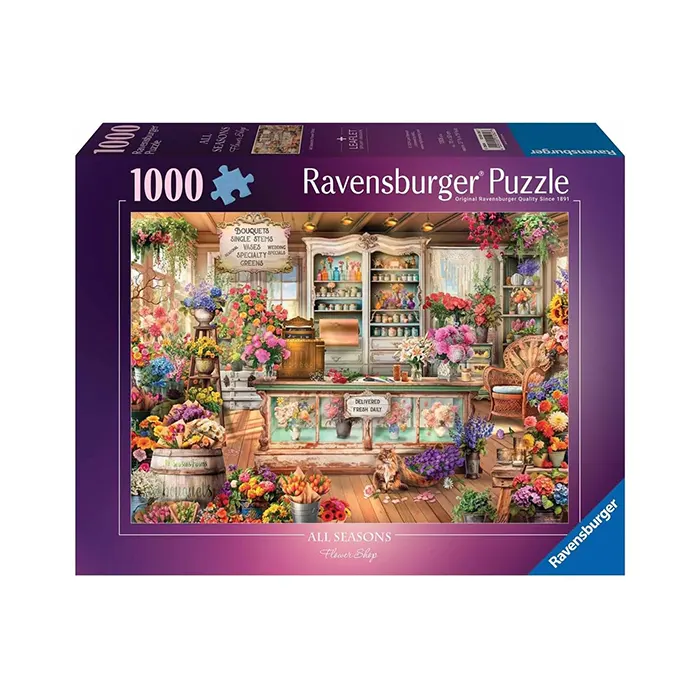 Ravensburger All Seasons Flower Shop 1000 Piece Jigsaw Puzzle