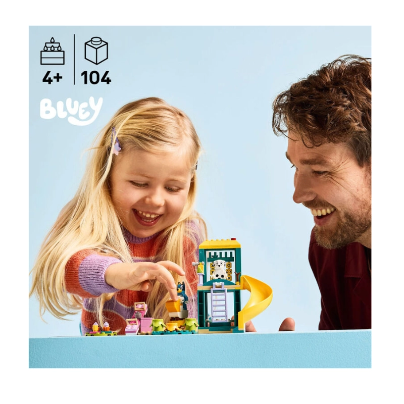 LEGO Bluey Playground Fun with Bluey and Chloe 104 Pieces