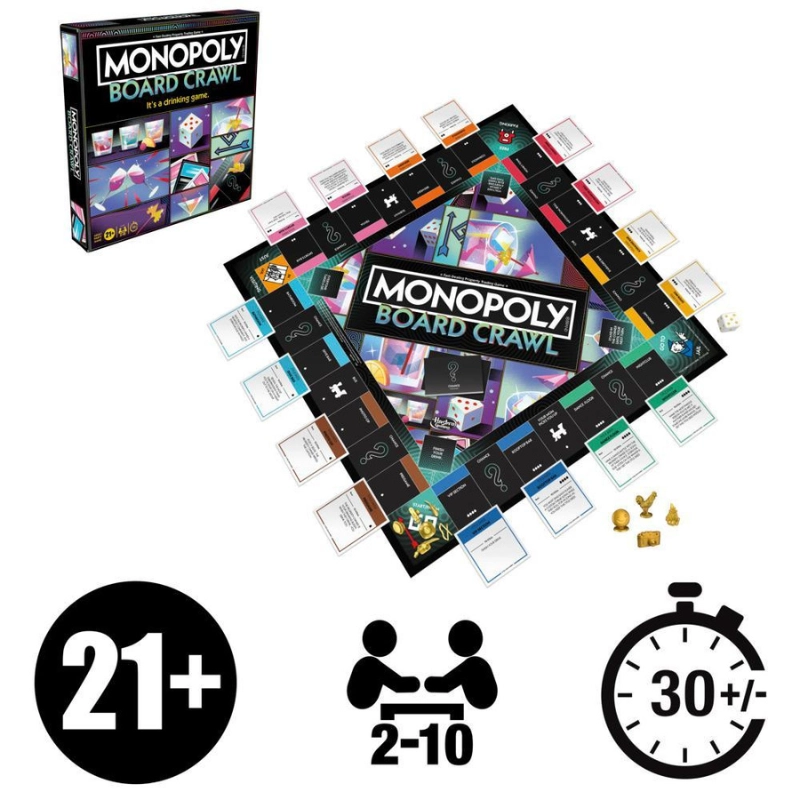 Monopoly Board Crawl – Adult Party Game (Ages 21+)