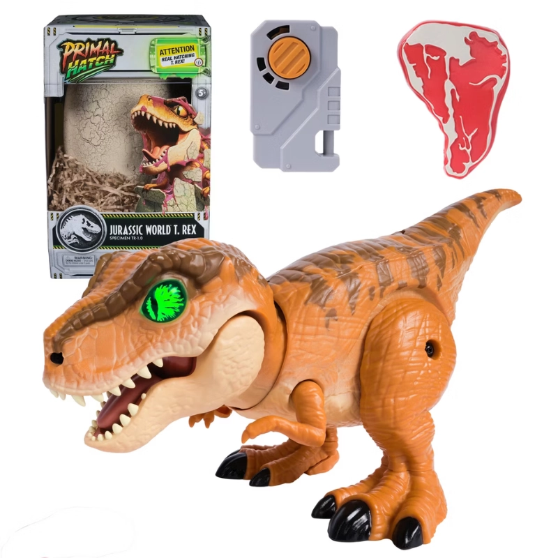 Jurassic World Primal Hatch Interactive T-Rex Toy Dinosaur & Egg