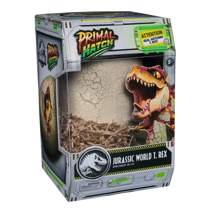 Jurassic World Primal Hatch Interactive T-Rex Toy Dinosaur & Egg