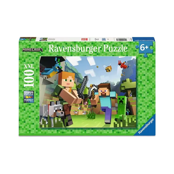 Ravensburger Minecraft Steve and Alex 100 XXL Piece Jigsaw Puzzle