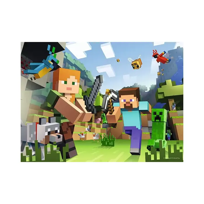 Ravensburger Minecraft Steve and Alex 100 XXL Piece Jigsaw Puzzle