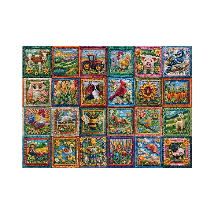 Cobble Hill Country Life Crochet 1000 Piece Jigsaw Puzzle