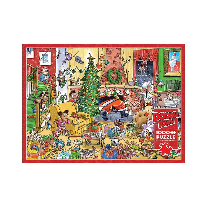 Cobble Hill DoodleTown: Catching Santa 1000 Piece Jigsaw Puzzle