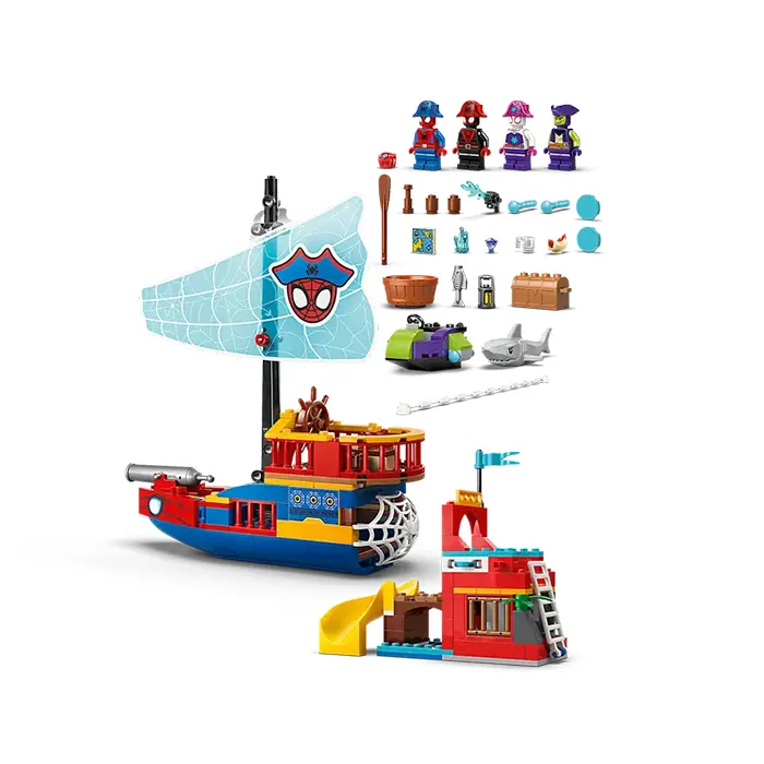 LEGO Marvel Spider-Man Team Spidey Pirate Ship 201 Pieces
