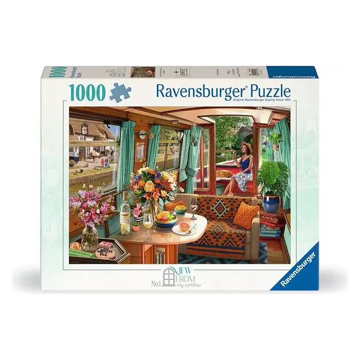 Ravensburger View from My Window No.1 Canal Boat 1000 Piece Jigsaw Puzzle