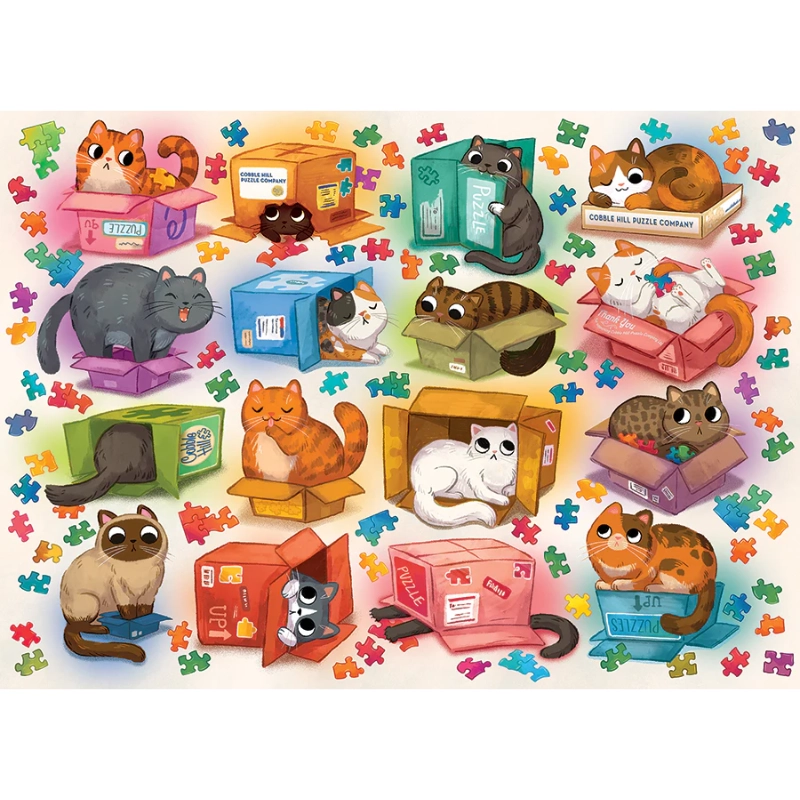 Cats vs Puzzles – 1000 Piece Jigsaw Puzzle by Cobble Hill