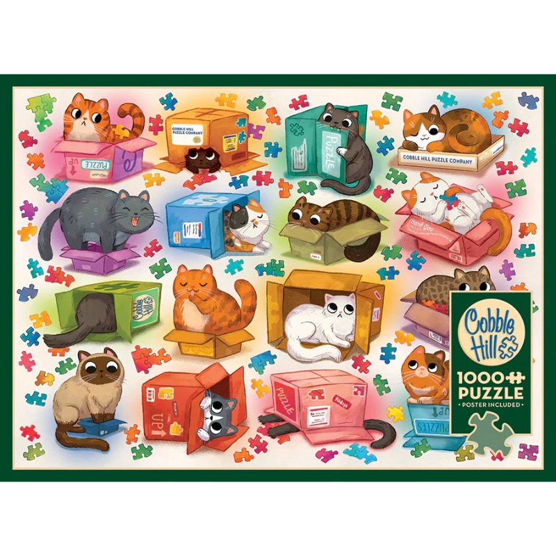 Cats vs Puzzles – 1000 Piece Jigsaw Puzzle by Cobble Hill