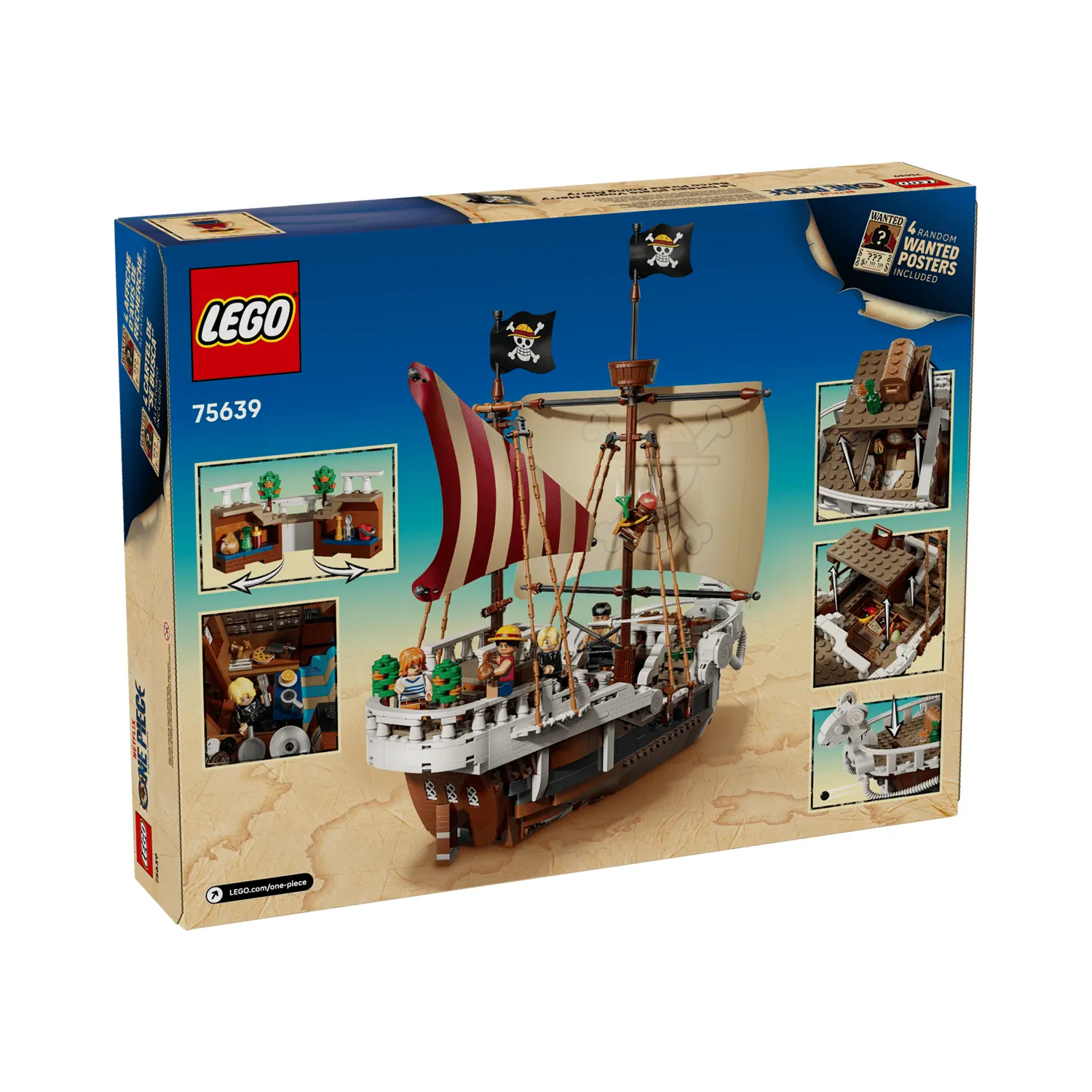 LEGO One Piece The Going Merry Pirate Ship 1376 Pieces