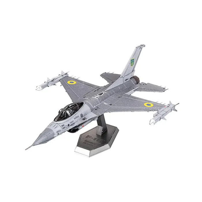 Metal Earth F-16 Fighting Falcon Ukrainian Air Force 3D Metal Model Kit