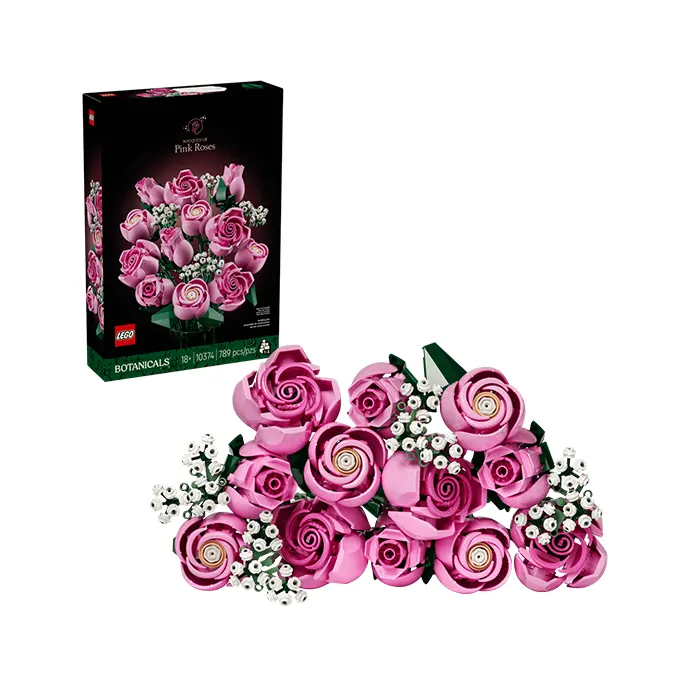 LEGO The Botanical Collection Bouquet of Pink Roses 789 Pieces