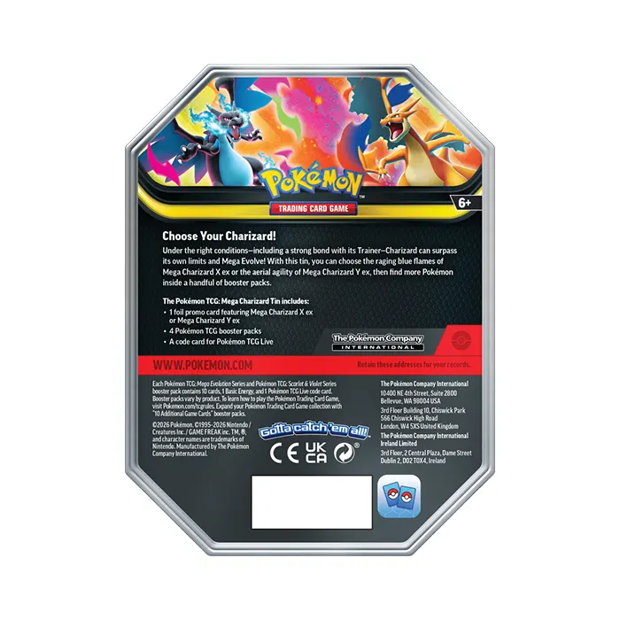Pokémon TCG Mega Charizard Tin