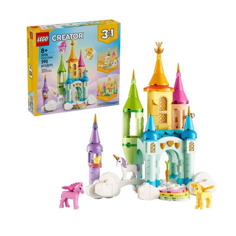 LEGO Creator 3-in-1 Unicorn Castle 390 Pieces