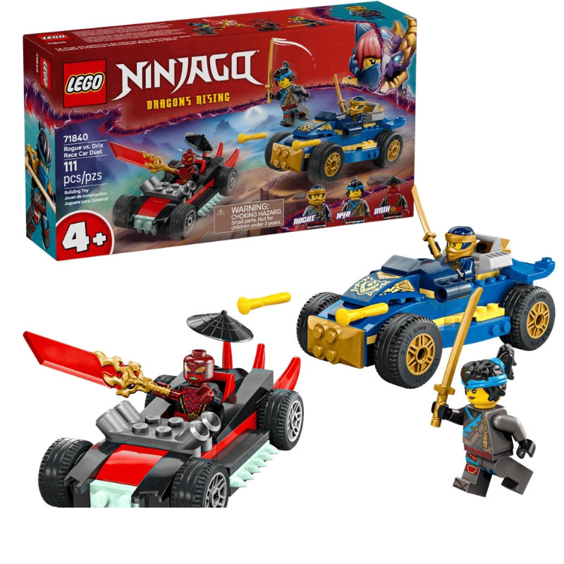 LEGO NINJAGO Rogue vs. Drix Race Car Duel 111 Pieces