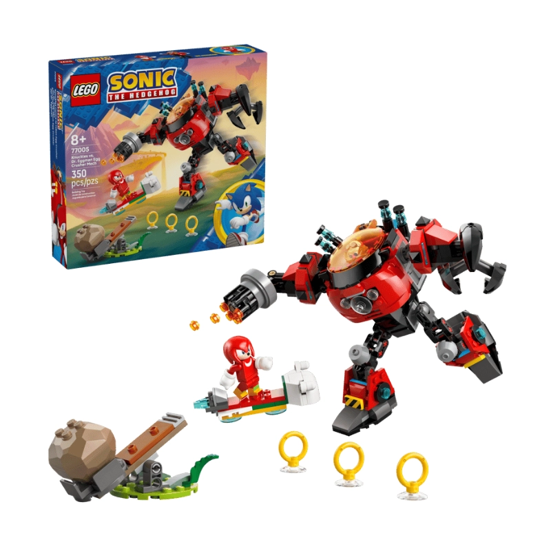 LEGO Sonic the Hedgehog™ Knuckles vs. Dr. Eggman Egg Crusher Mech 350 Pieces