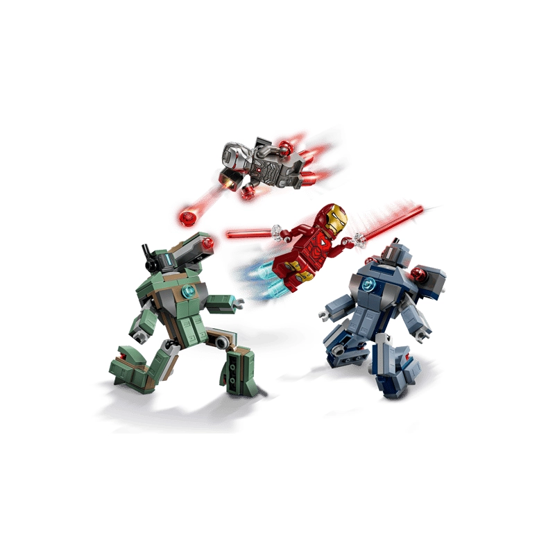 LEGO Marvel Iron Man & War Machine vs. Hammer Drones 204 Pieces