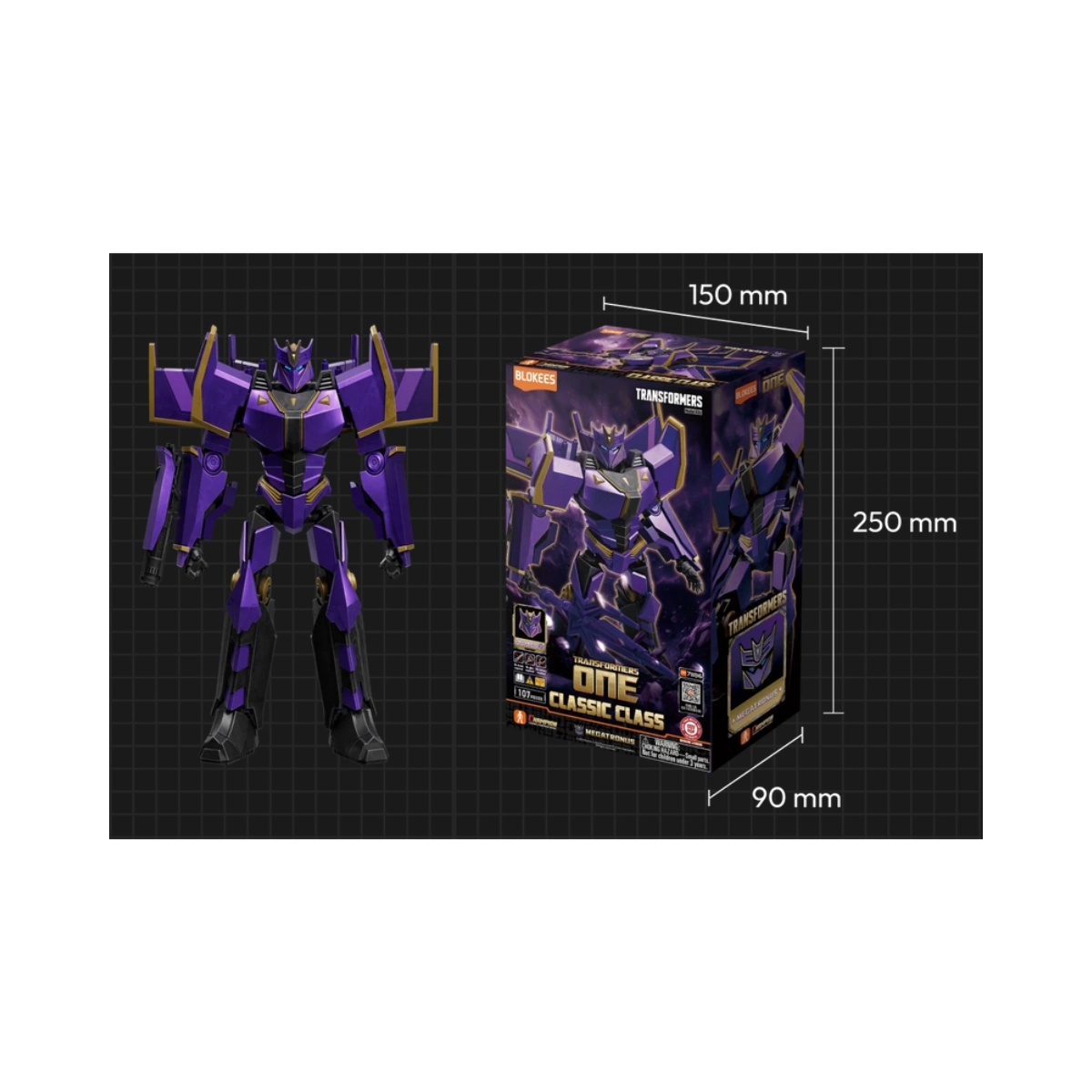 Blokees Transformers Classic Class 20 – Transformers One Megatronus Model Kit