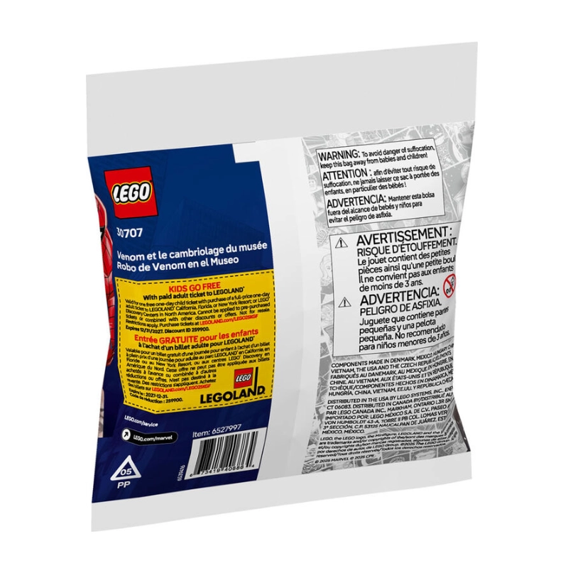 LEGO Marvel Venom’s Museum Robbery Building Set – with Spider-Man and Venom Minifigures 36 Pieces