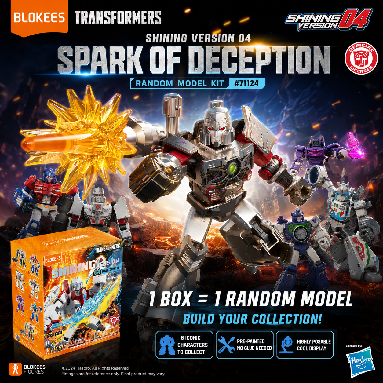 Blokees Transformers Shining Version 04 – Spark of Deception Blind Box Model Kit