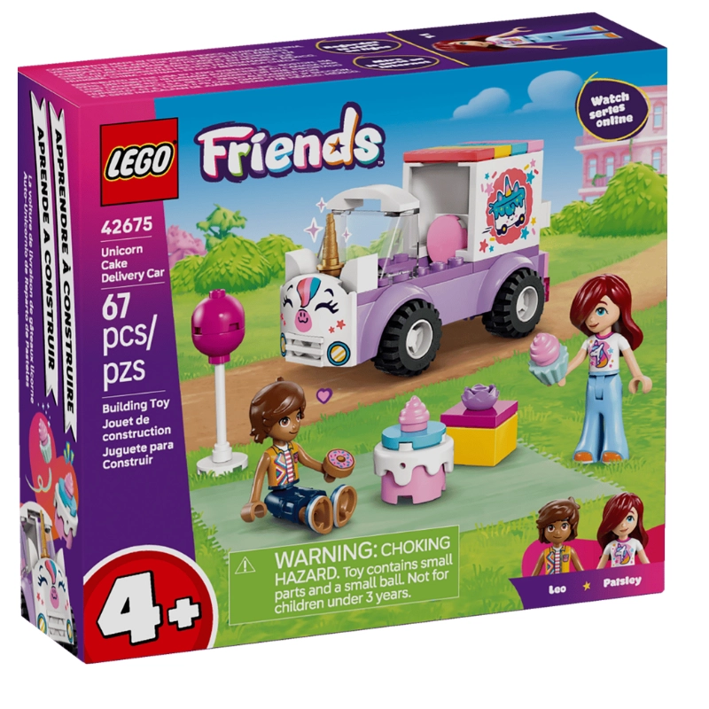 LEGO Friends Unicorn Cake Delivery Car 67 Pieces