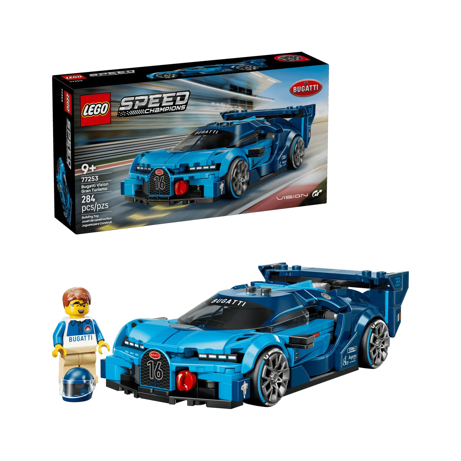 LEGO Speed Champions Bugatti Vision GT Hyper Sports Car 284 Pieces