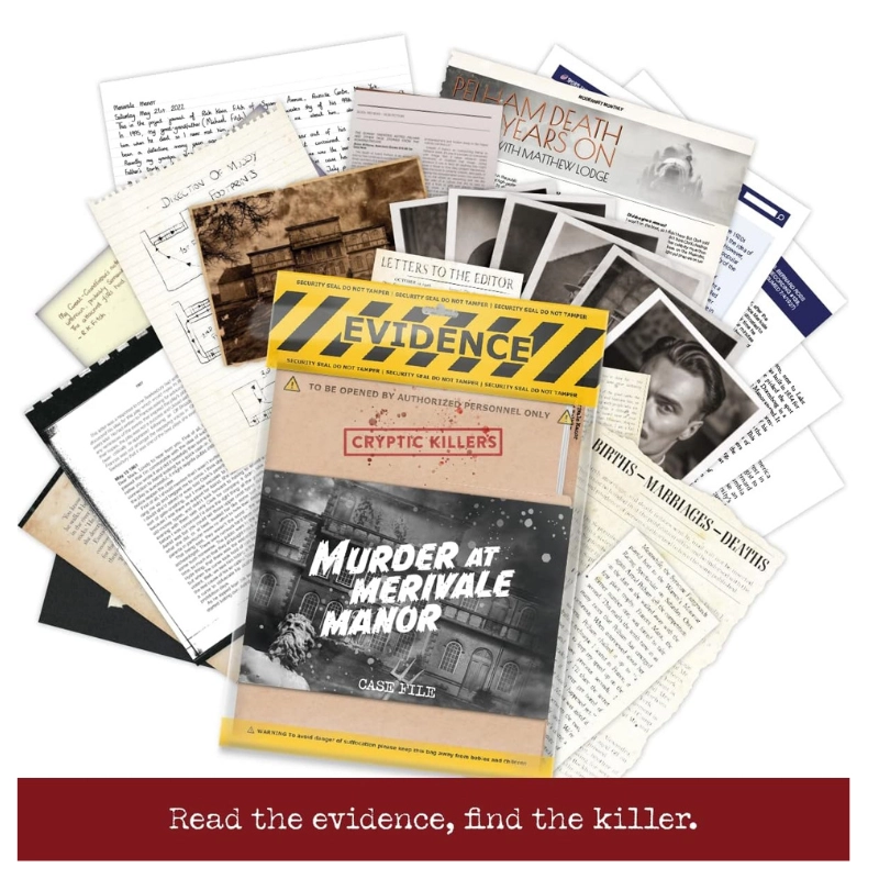 Cryptic Killers Unsolved Murder Mystery Game