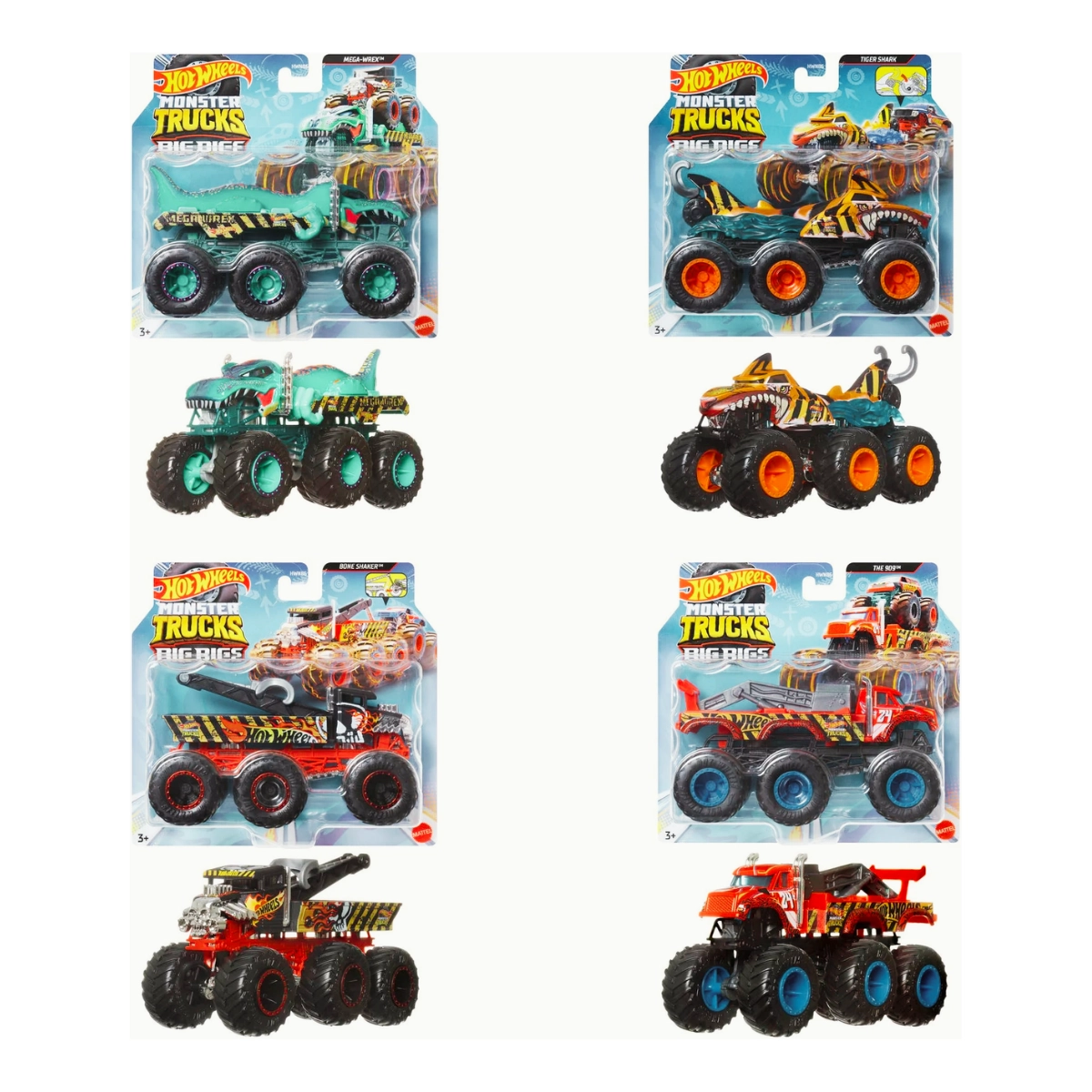 Hot Wheels Big Rigs Monster Truck 1:64 Die-Cast Vehicle