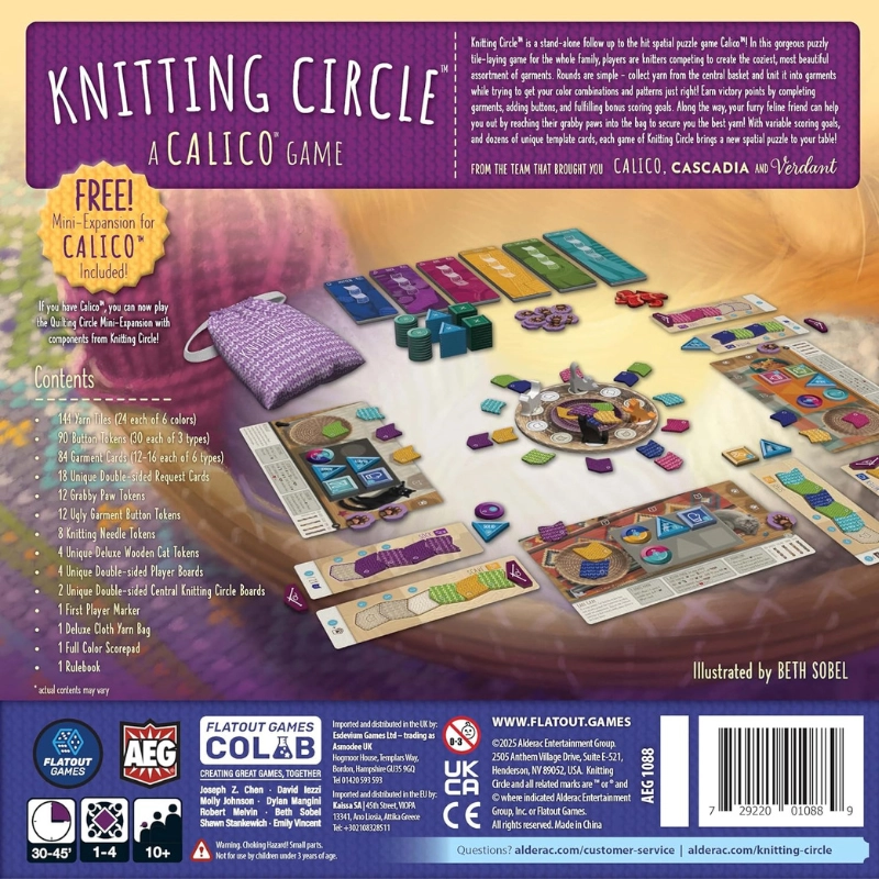 AEG & Flatout Games | Knitting Circle – Follow-Up to the Award-Winning Puzzly