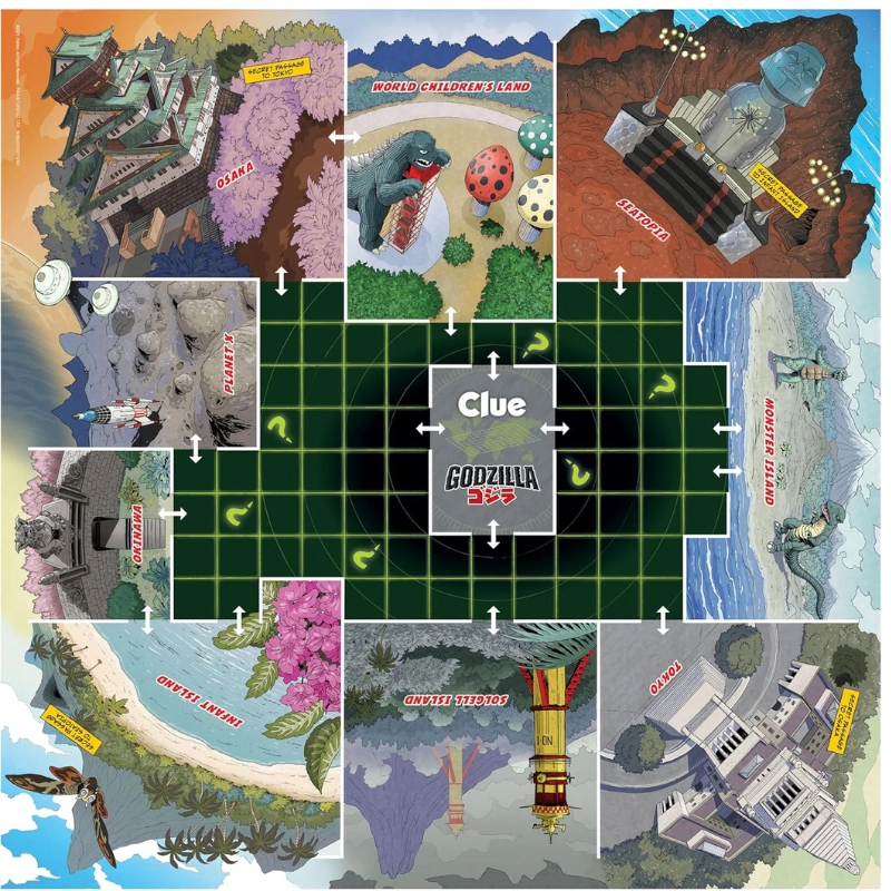 CLUE: Godzilla Board Game, Solve Who Kidnapped Minilla