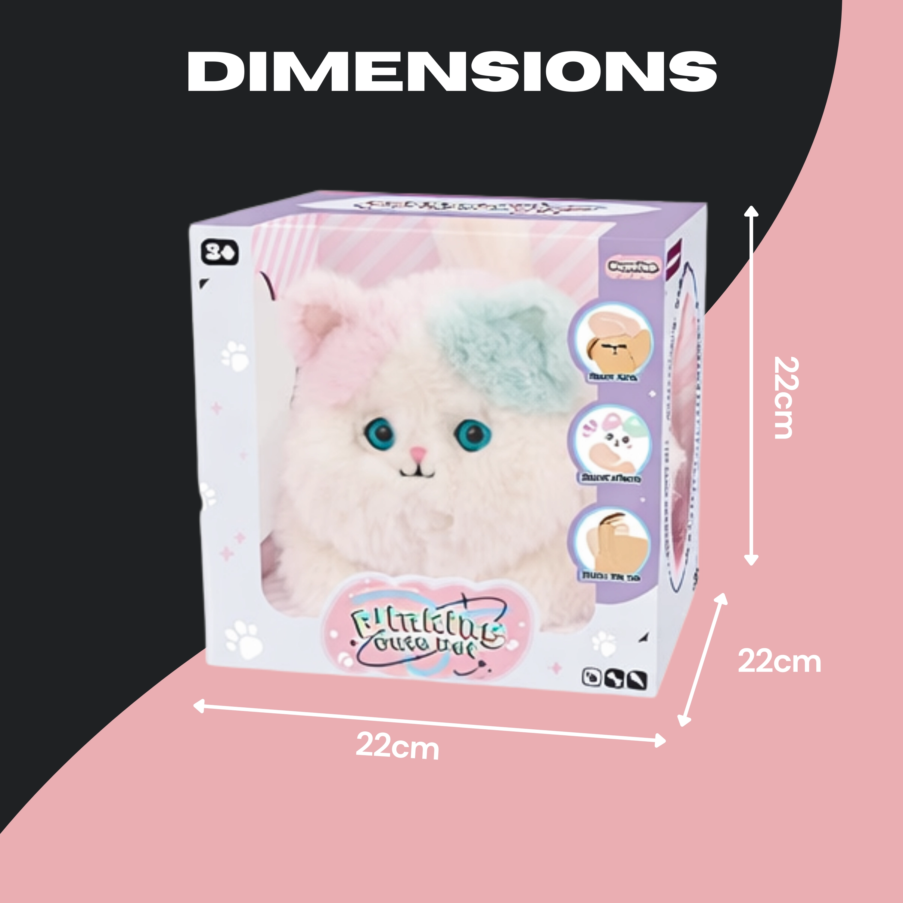 PLUSH CAT INTERACTIVE 10″ 2