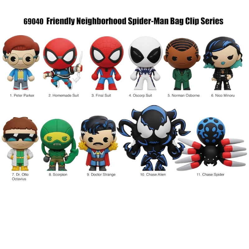 Your Friendly Neighborhood Spider-Man Series 1 – 5″ Collectible Bag Clip Marvel Superhero Character