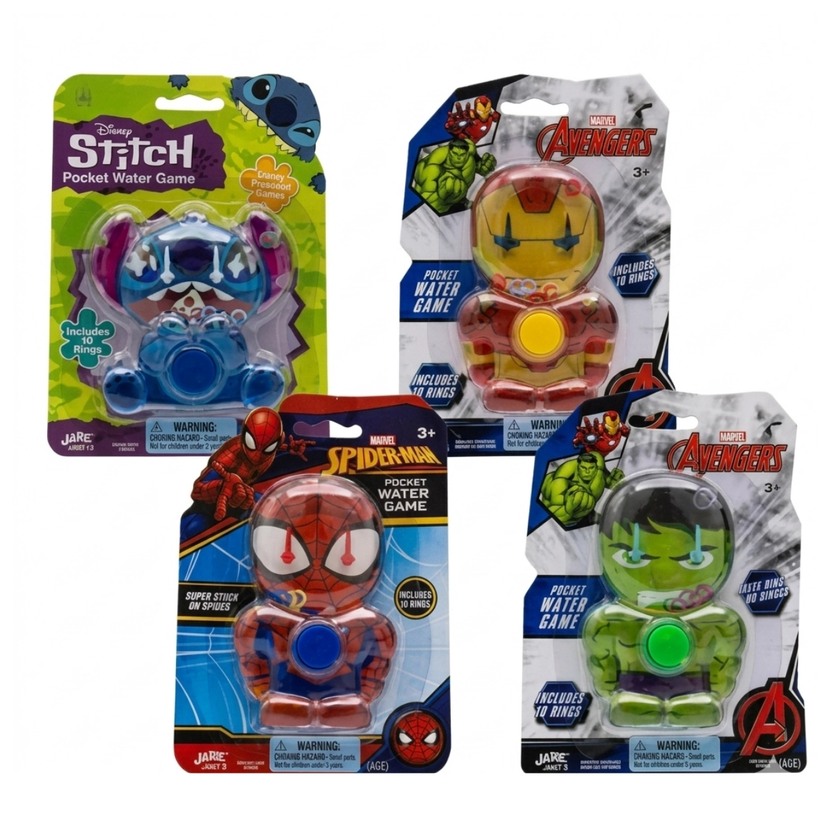 Disney & Marvel Pocket Water Game Handheld Toy – Assorted Designs