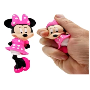 JA-RU Disney Stretchy Toys Mickey & Minnie Figures Squish & Pull Toys (1 Minnie Figure)