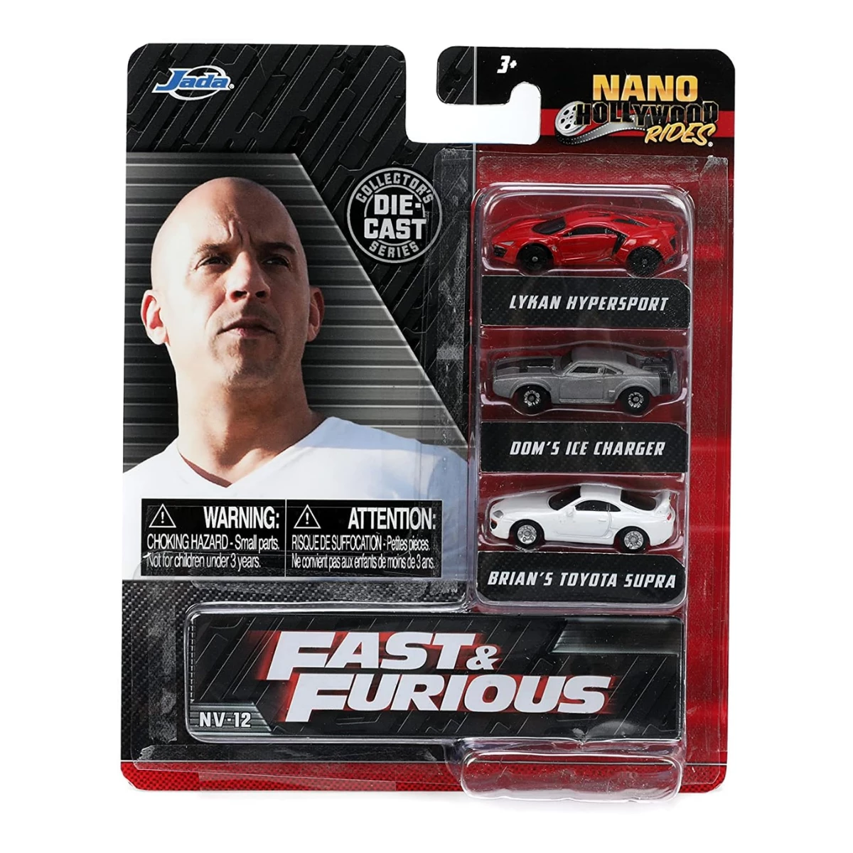 Fast & Furious Nano Cars Series 2 Diecast Mini Vehicle Set