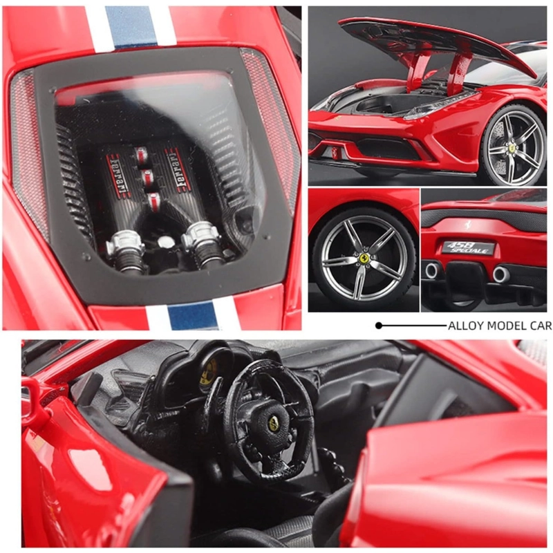 Scale Finished Model Car 1:18 for Ferrari 458 Speciale Car Model