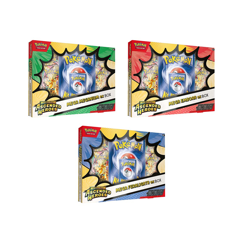 Pokémon TCG Mega Evolution 2.5 Ascended Heroes Mega Meganium/Emboar/Feraligatr ex Box