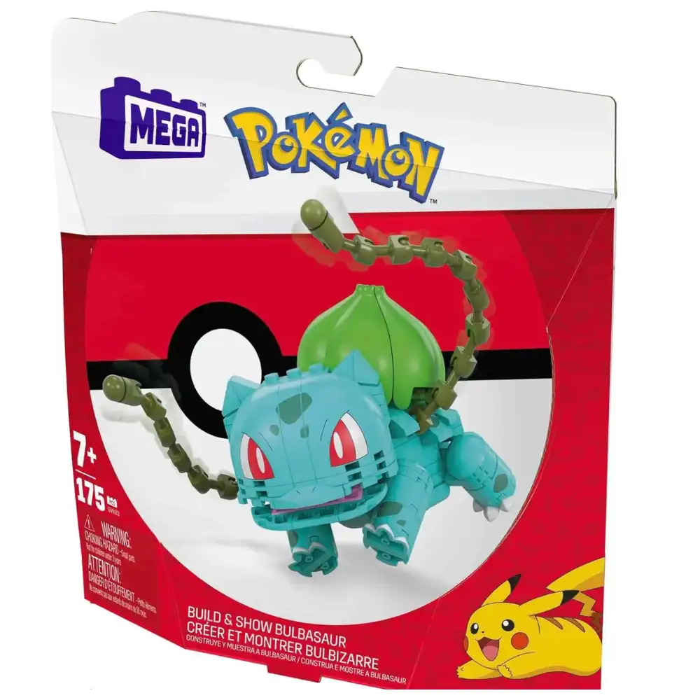 MEGA Pokémon Building Toys Set Build & Show Bulbasaur with 175 Pieces