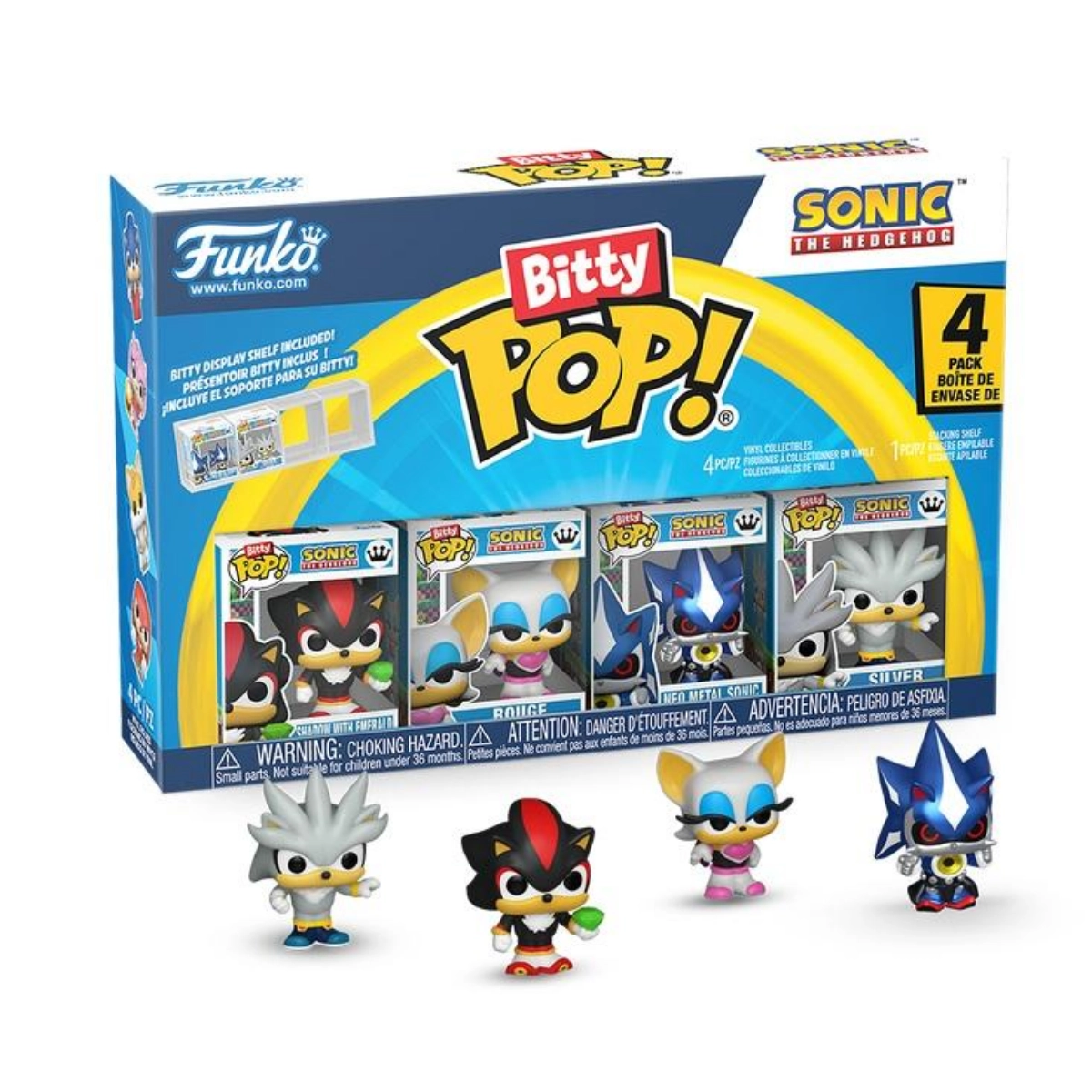 Funko Bitty Pop! Sonic the Hedgehog – Shadow 4-Pack Micro