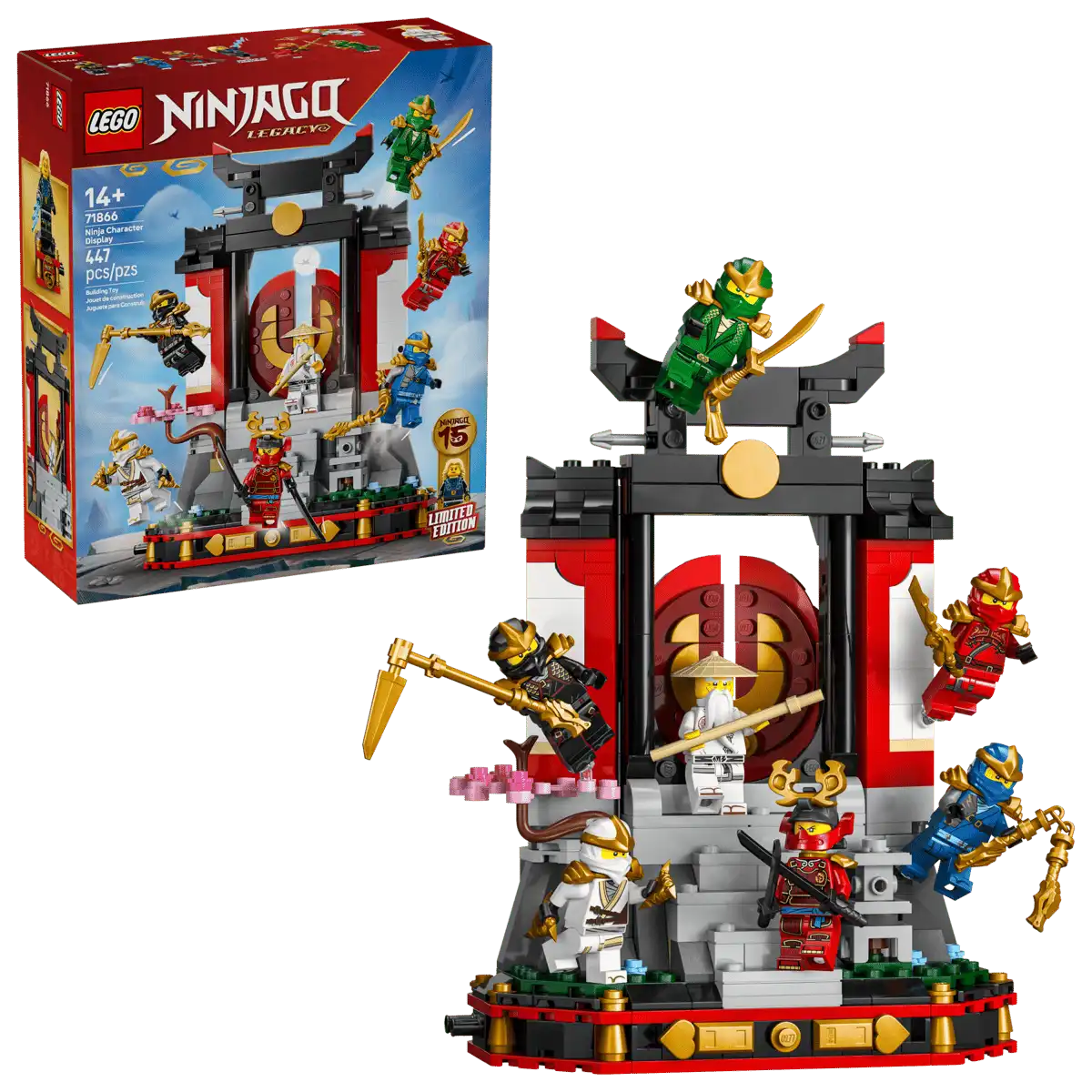 LEGO NINJAGO Ninja Character Display 15th Anniversary 447 Pieces