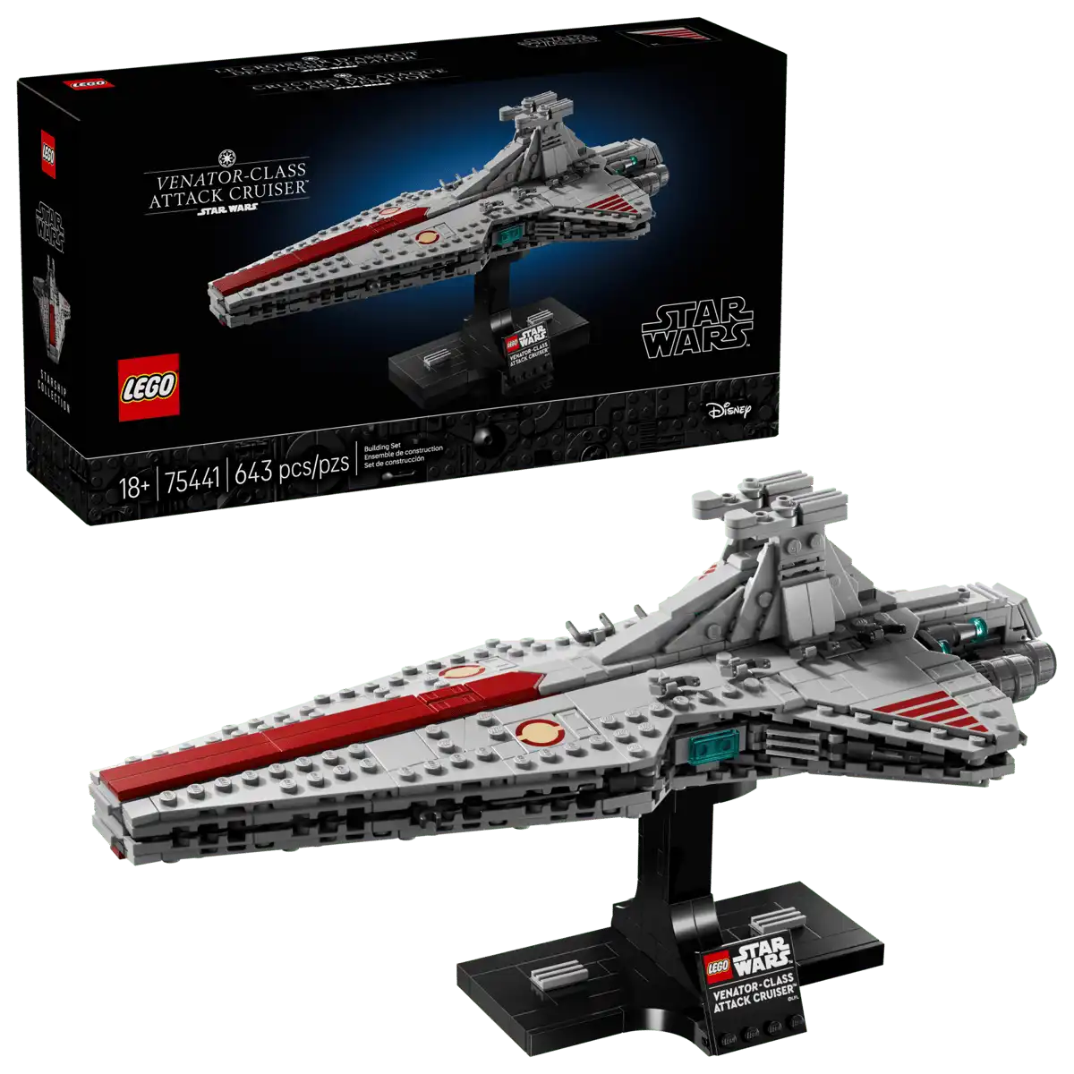 LEGO Star Wars Venator-Class Attack Cruiser 643 Pieces
