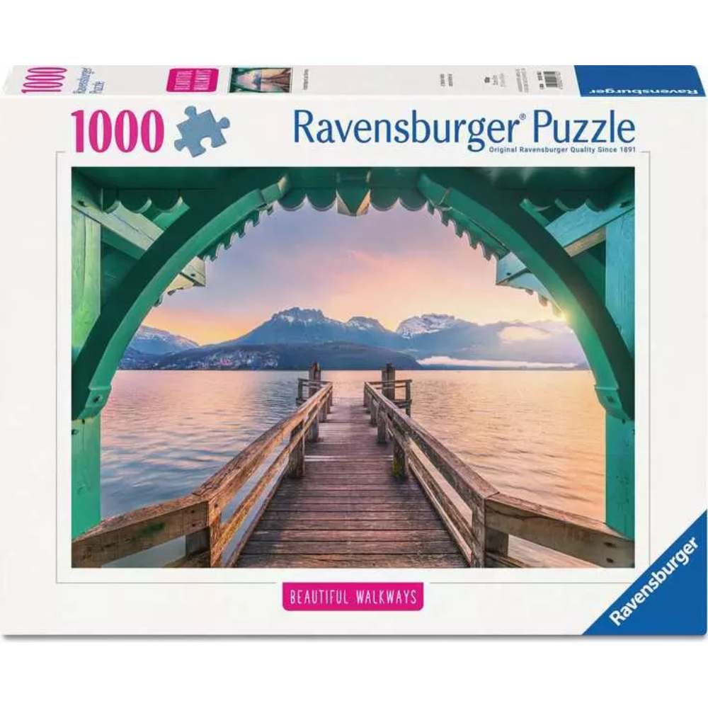 Ravensburger Romantic Footbridge at Lac d’Annecy Jigsaw Puzzle 1000 Pieces